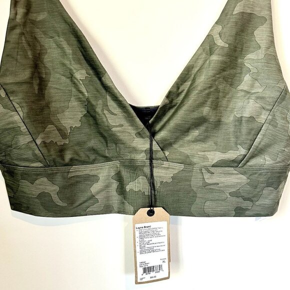 NWT Prana Layna Brami in Sage Camo - Size Extra Large - Picture 3 of 11